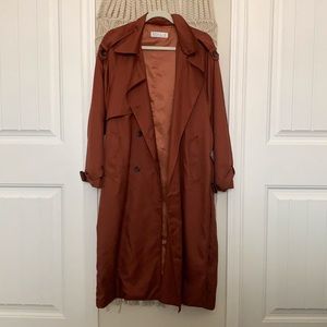 Burnt Orange trench coat